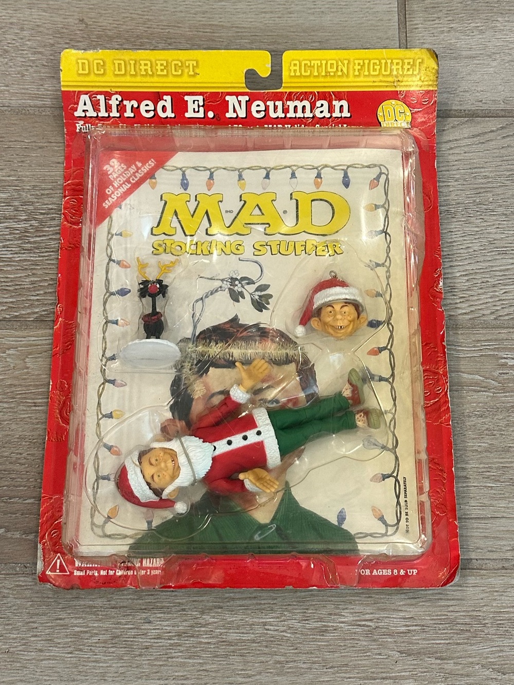 VTG 1999 DC Direct Mad Stocking Stuffer “Alfred E. Neuman” Action Figure & Comic